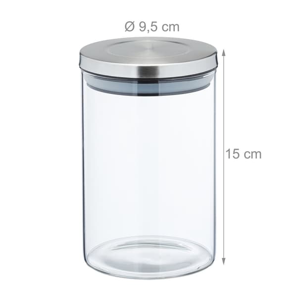 Opbevaringsglas i sæt af 3.800 ml