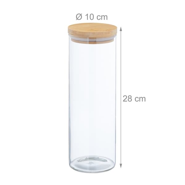 3 st. förvaringsburkar 1800 ml