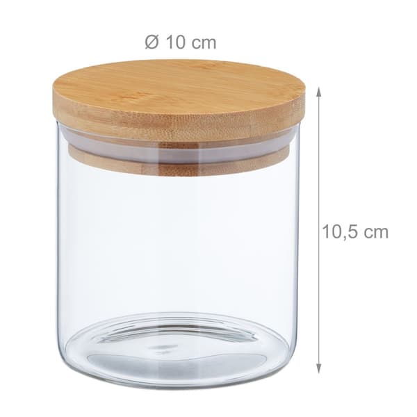 Opbevaringsglas 500 ml i sæt af 9
