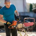 Miniatyrbilde 3 av 9: Sagstativ med motorsagholder
