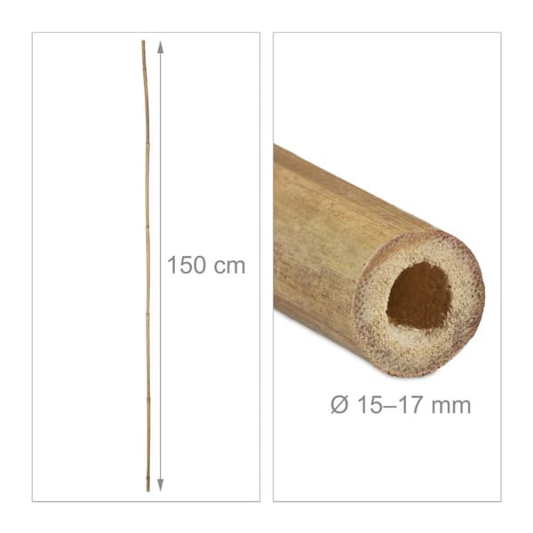 Bambuspinner 150 cm i sett med 40 stk
