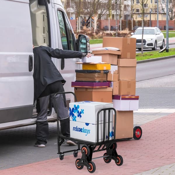 Säckbil trappklättrare svart