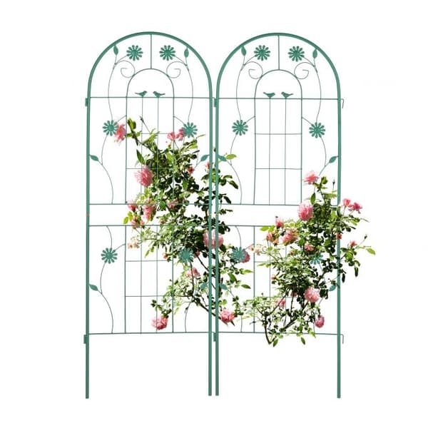 Trellis 150 cm sett med 2 grønne