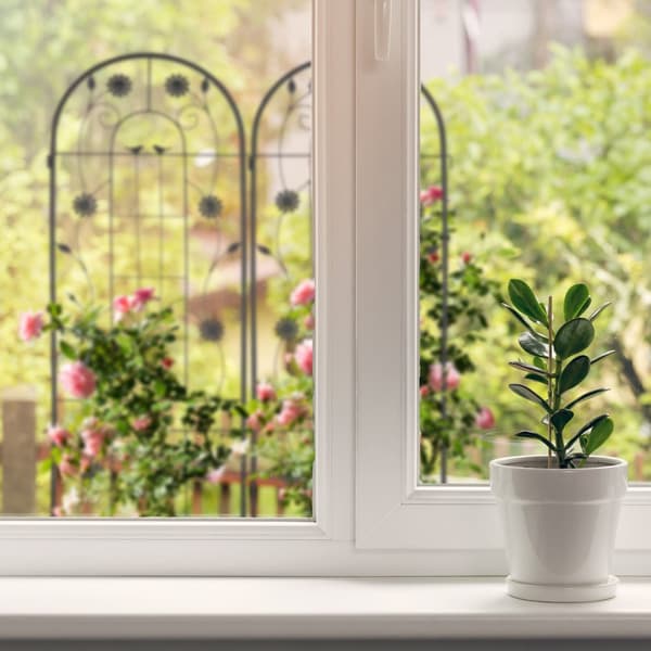 Trellis 200 cm sæt af 2 sorte