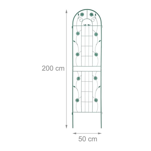 Trellis 200 cm sett med 2 grønne