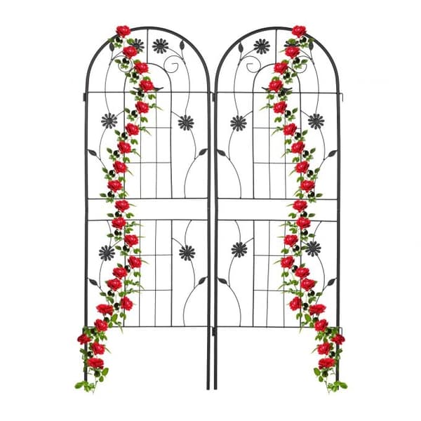 Trellis 150 cm sæt af 2 sorte