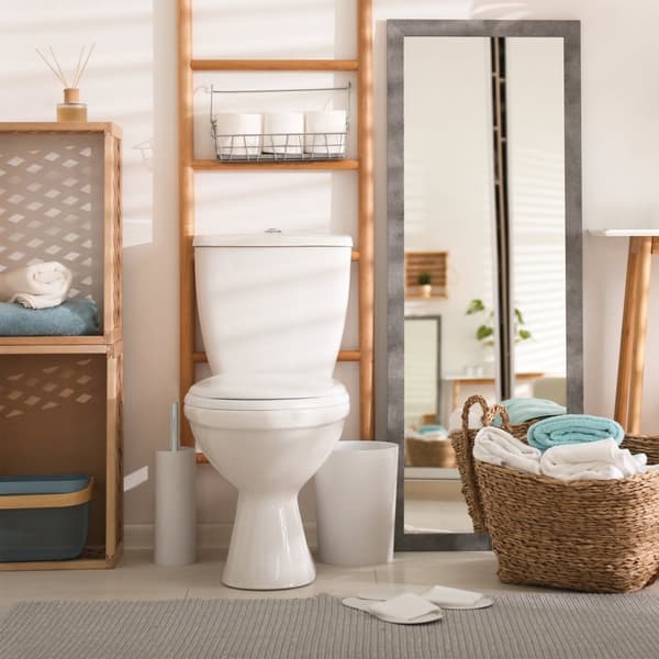 Sæt med 3 hvide toiletbørster