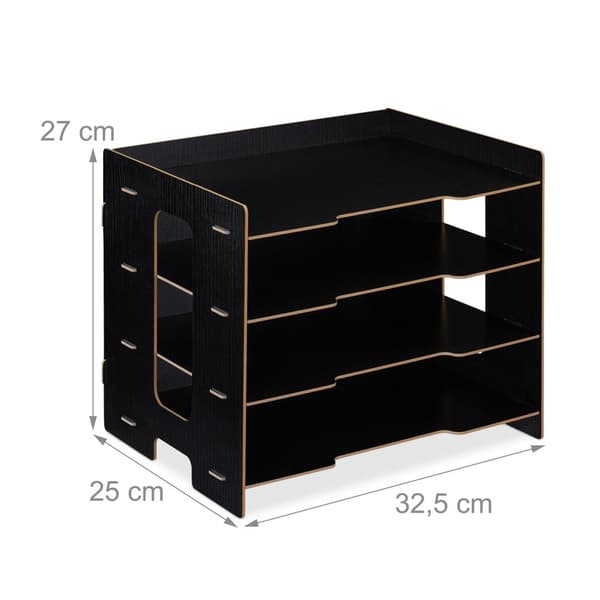 Postkasse i MDF med 3 rum