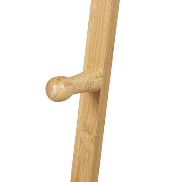 Klädhängare i bambu med hylla