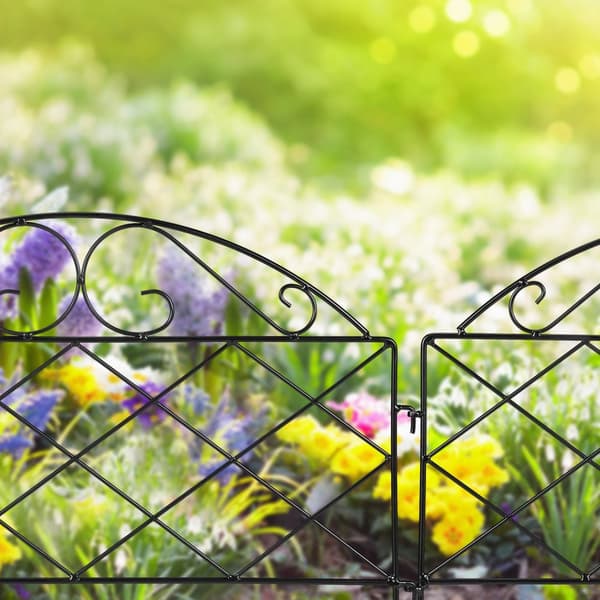metall blomsterbed gjerde i 6 deler
