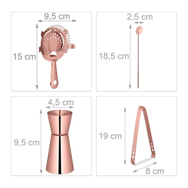 Cocktailsekoitinsarja 5 osaan