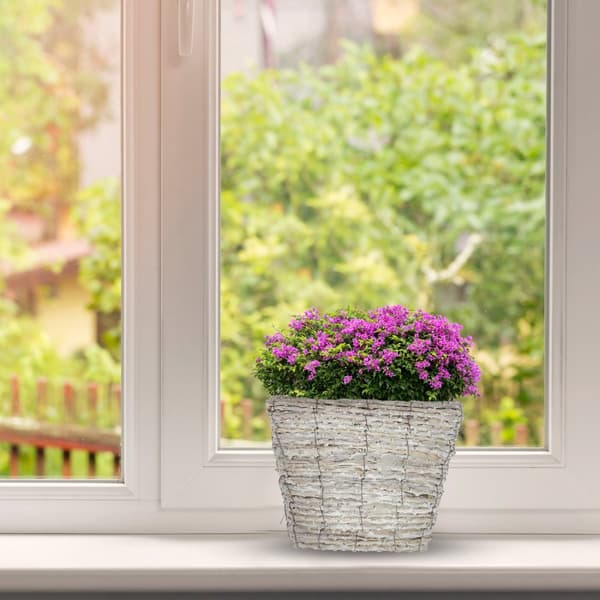 Firkantet blomsterpotte - sett med 3 stk