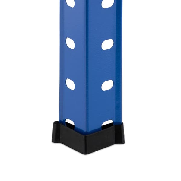 Blå robuste hylder med 4 niveauer