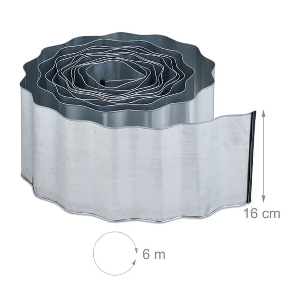 Gräskanter av metall 6 m