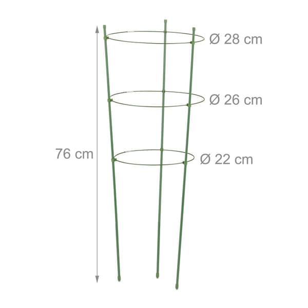 Grøn klatrehjælp 76 cm Sæt med 5 stk