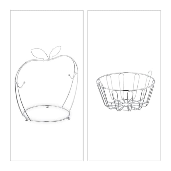 Fruktskål "Apple" laget av metall