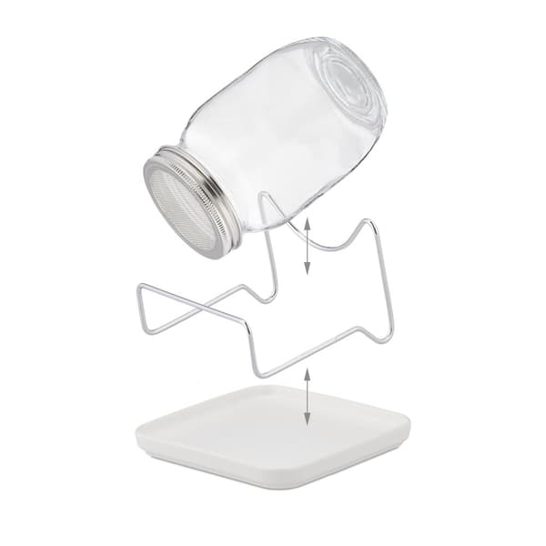 Sprayglas med ramme og skål