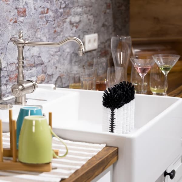 3-delad borste för att tvätta glas