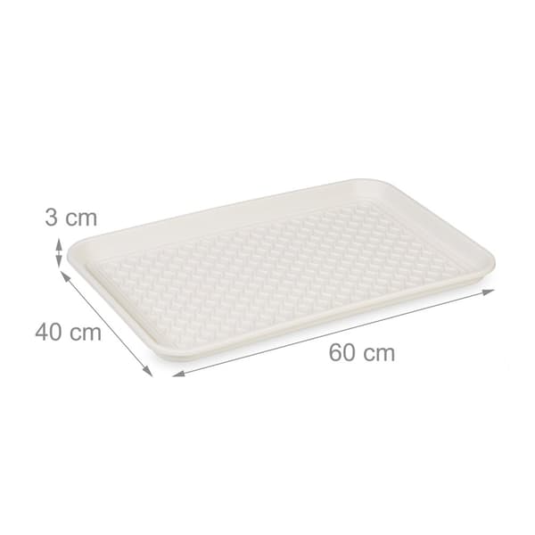 sæt med 3 drypbakker til sko 60 x 40 cm