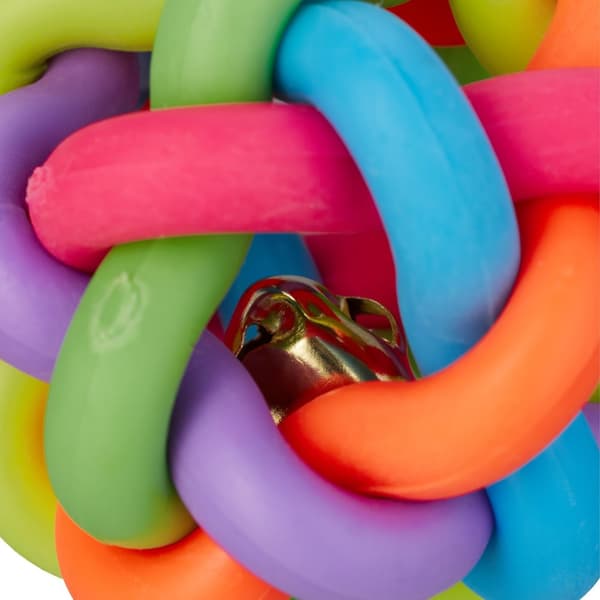 Hundleksak boll med bjällra set om 3