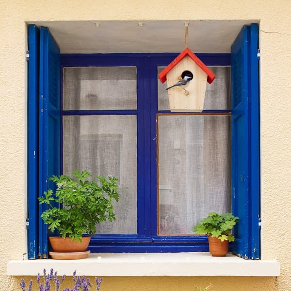 Deco Fågelhus Rött Tak