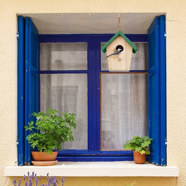 Deco fågelhus grönt tak