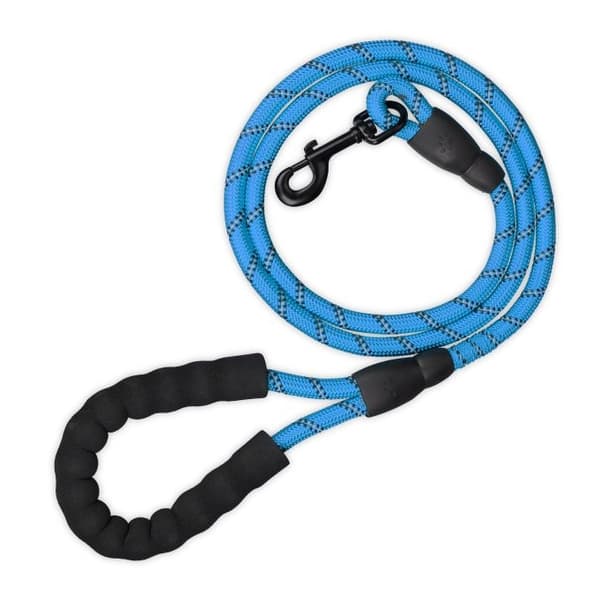 Vadderat hundkoppel blå 150 cm