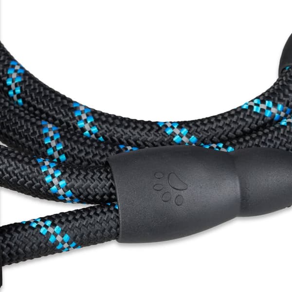 Polstret hundesnor sort 150 cm