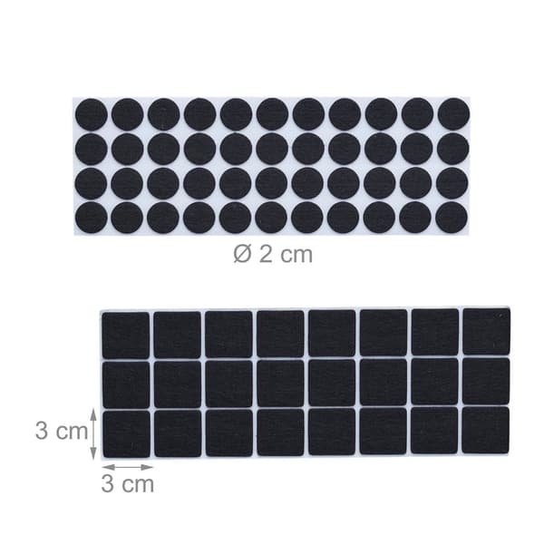 Självhäftande filtglidare 204-pack