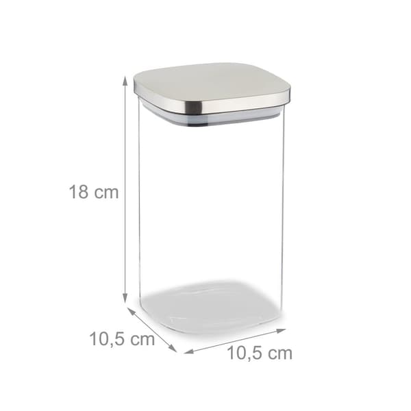 3 kannellisen säilytyspurkin setti 1200 ml