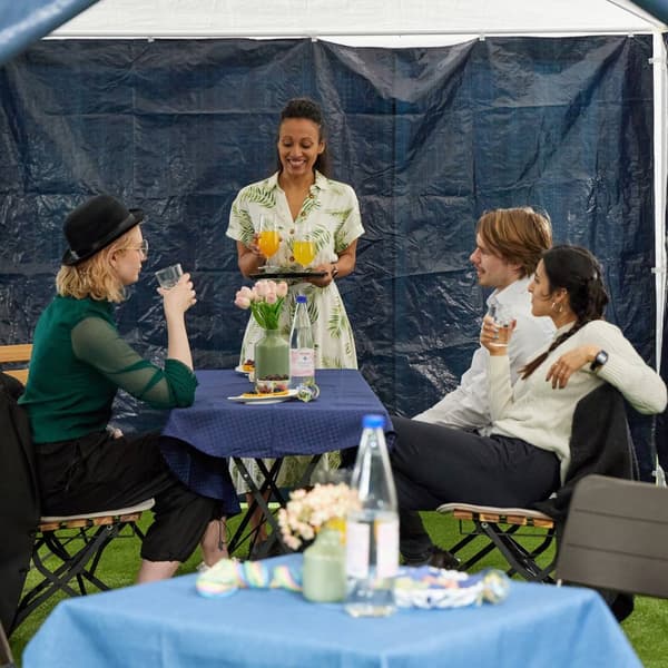 Sidepaneler Blue Pavilion - sett med 6 stk