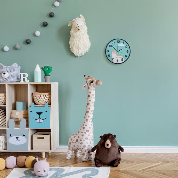 Väggklocka Llama för barn