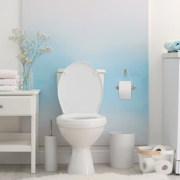 Toiletrulleholder i træ med rem
