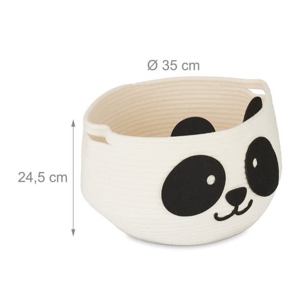 Oppbevaringskurv for barn Panda