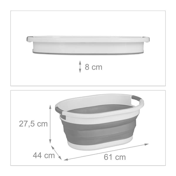 Sammenleggbar skittentøyskurv 36 liter