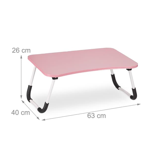 Rosa bærbart bord