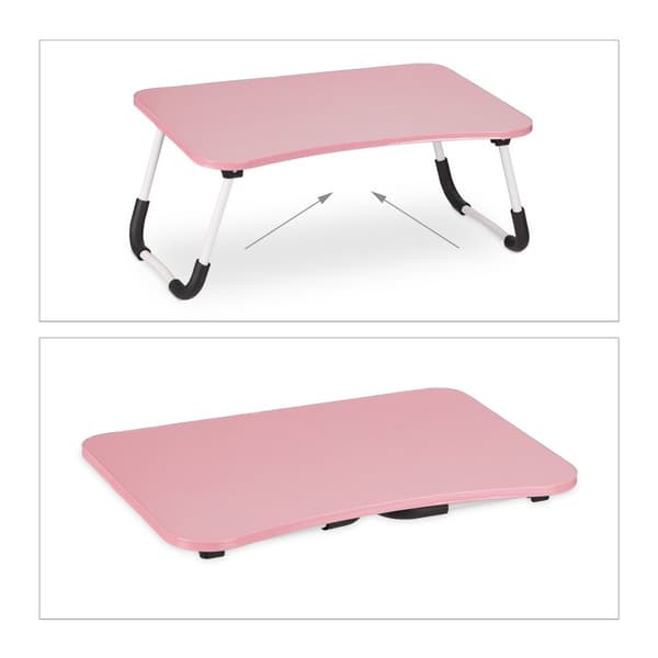 Rosa bærbart bord