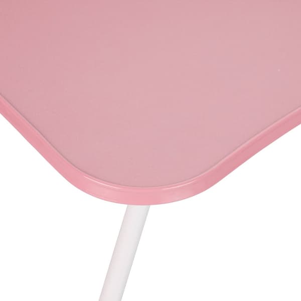 Rosa bærbart bord