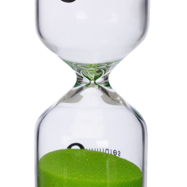 sett med 6 timeglass for barn