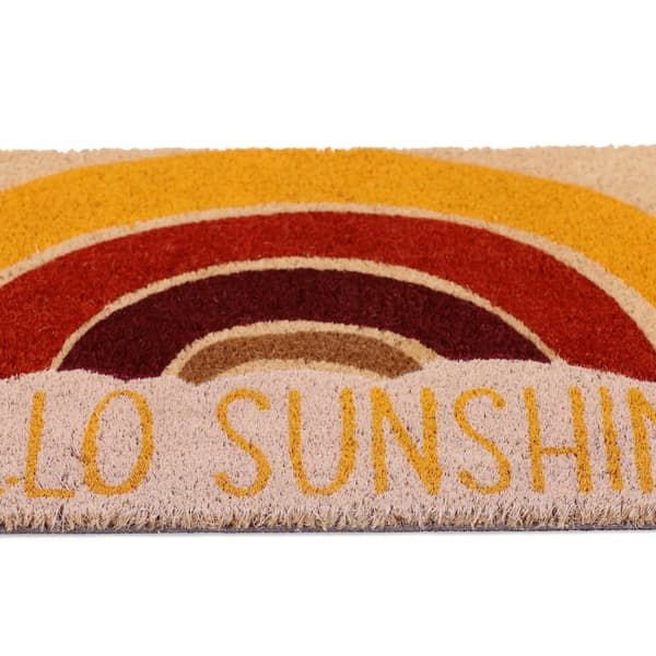 Dørmatte i kokos "Hello Sunshine
