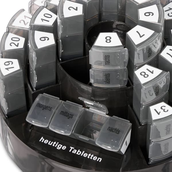 Æske til tabletter 31 dage 4 rum