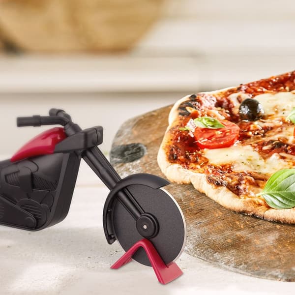 Motorcykel med pizzaskærer