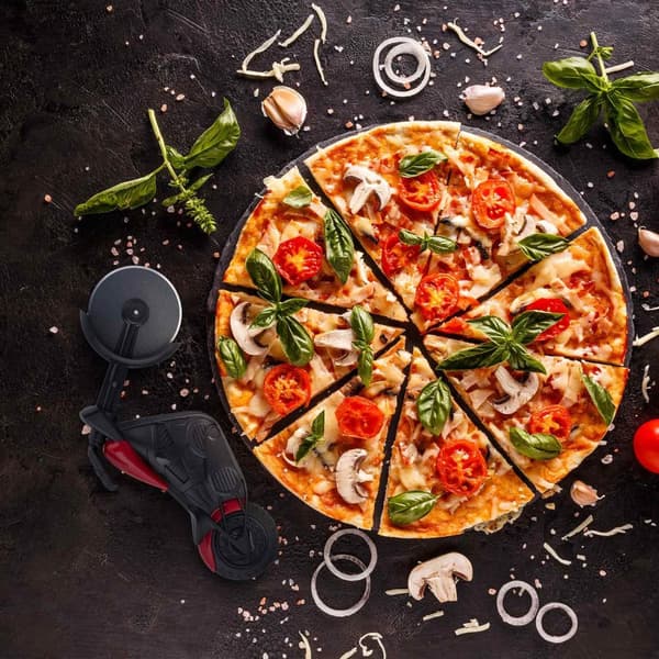 Motorcykel med pizzaskærer