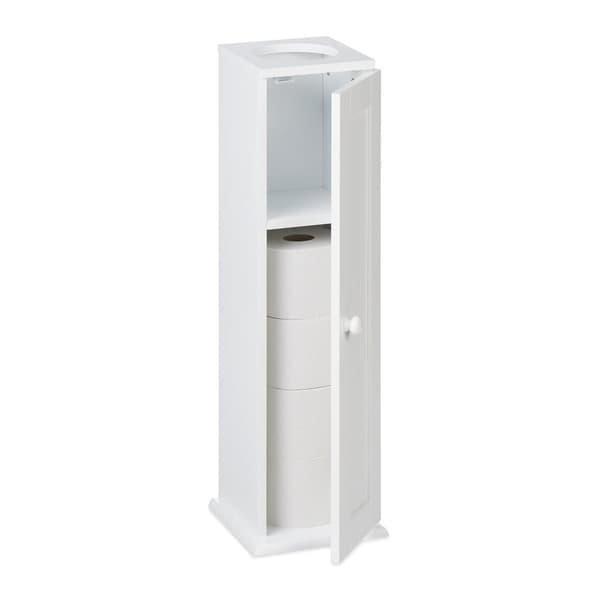 Slankt toiletskab med 2 hylder