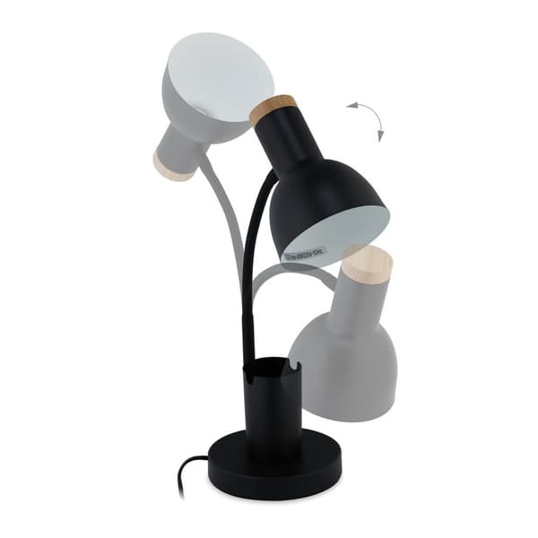 Skrivebordslampe med penneholder