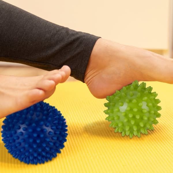 Balancepude med 2 massagebolde