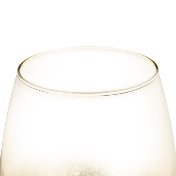 Stemløse vinglass sett med 2 gull
