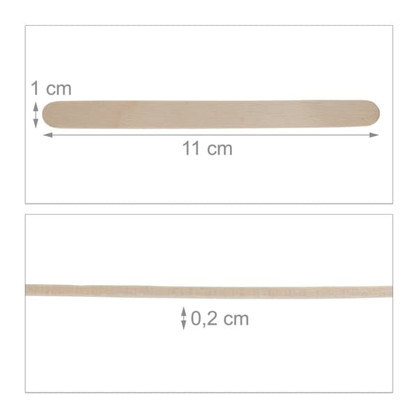 Popsicle sticks i træ 900 stk