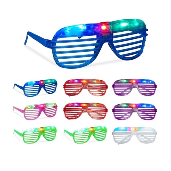 LED-briller - sett med 10 stk
