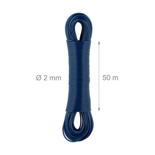 Vaateripustin teräslangalla 3x 50 m